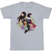 T-shirt Disney Princess Mulan Jasmine Snow White