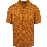 Chemise Superdry Shirt Short sleeve Orange Geo Tan Print