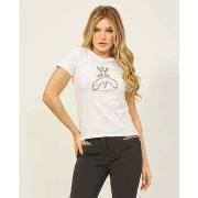 T-shirt Patrizia Pepe T-shirt femme à col rond avec logo