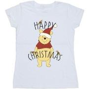 T-shirt Disney Winnie The Pooh Happy Christmas Holly