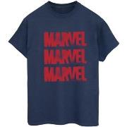 T-shirt Marvel Red Spray Logos