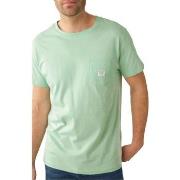 Debardeur Deeluxe T-shirt homme Basito vert -