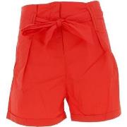 Short Molly Bracken Woven shorts ladies red orange