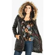 Veste Daytona ANOUK HOOD LAMB ORION BROWN