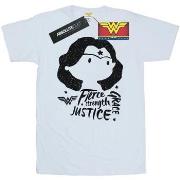 T-shirt Dc Comics Wonder Woman Fierce Sketch