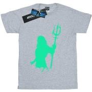 T-shirt enfant Dc Comics Aquaman Aqua Silhouette