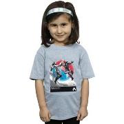 T-shirt enfant Dc Comics Aquaman Vs Black Manta