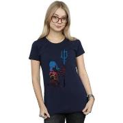 T-shirt Dc Comics Aquaman Battle Silhouette