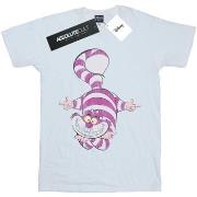 T-shirt Disney Alice In Wonderland Cheshire Cat Upside Down