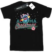 T-shirt Disney Lilo And Stitch Aloha Christmas