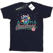 T-shirt Disney Lilo And Stitch Aloha Christmas