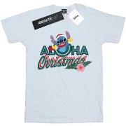 T-shirt Disney Lilo And Stitch Aloha Christmas