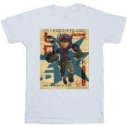 T-shirt Disney Big Hero 6 Baymax Hiro Newspaper