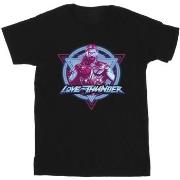 T-shirt Marvel Thor Love And Thunder Neon Badge