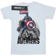 T-shirt enfant Marvel Captain America Action Pose