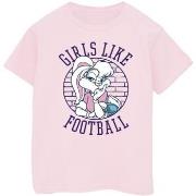 T-shirt enfant Dessins Animés Lola Bunny Girls Like Football