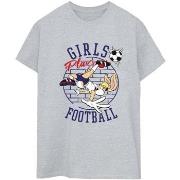 T-shirt Dessins Animés Girls Play Football