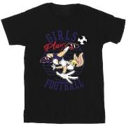 T-shirt Dessins Animés Lola Bunny Girls Play Football