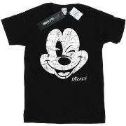 T-shirt Disney Mickey Mouse Distressed Face