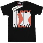 T-shirt enfant Marvel Black Widow Movie Bars Logo