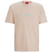 T-shirt BOSS T-SHIRT ROSE CLAIR RELAXED FIT EN JERSEY DE COTON À DOU