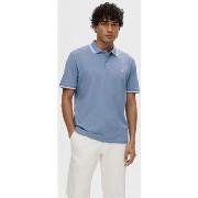 T-shirt Selected 16087840 DANTE SPORT-CASHMERE BLUE