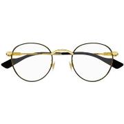 Lunettes de soleil Gucci GG1222O Cadres Optiques, Or/Transparent, 48 m...