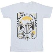 T-shirt Star Wars: The Book Of Boba Fett Galactic Outlaw Distress