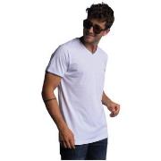 T-shirt Benson&amp;amp;cherry TEE-SHIRT TUJIANO COL V - Blanc - M