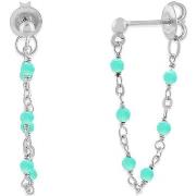 Boucles oreilles Orusbijoux Boucles D Oreilles Argent Rhodié Chaine Et...