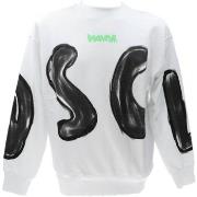 Sweat-shirt Disclaimer 24eds54219-bianco