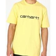 T-shirt Carhartt T-SHIRT Jaune Homme Wip Script