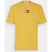 T-shirt Tommy Jeans T-SHIRT Homme Badge Jaune