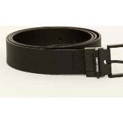 Ceinture EAX Ceinture noire en cuir régénéré