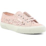 Bottes Superga 2750 Macrame Sneaker Donna Pink Ish Avorio S81219W