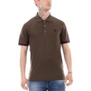 T-shirt Lyle &amp; Scott Polo Avec Dtails Contrasts Olive Bordeaux