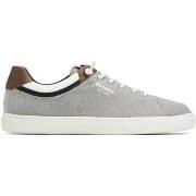 Baskets basses Redskins ANDALI GRIS+BLANC+COGNAC