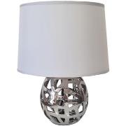 Lampes à poser Unimasa Lampe céramique argentée