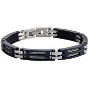 Bracelets Jourdan Bracelet homme Priam bleu et acier