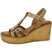 Sandales Raquel Perez Femme Chaussures, Sandales en Cuir, Talon compen...