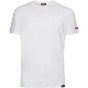 T-shirt Dsquared T-shirt blanc hommes