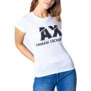 T-shirt EAX LOGO STRASS 8NYT86 Y8C7Z