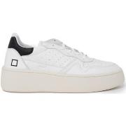 Baskets Date STEP CALF WHITE-BLACK W997-ST-CA-WB