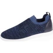 Baskets Isotoner Baskets Confort Homme slip-on Marine Chiné