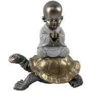 Statuettes et figurines Signes Grimalt Figure Moine Avec Tortue