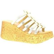 Sandales Sweet Lemon Nu pieds cuir laminé