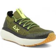 Chaussures Sun68 Jupiter Knit Sneaker Uomo Militare Verde Z34127