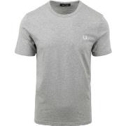 T-shirt Fred Perry T-Shirt Ringer M3519 Gris Clair