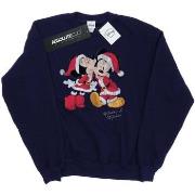 Sweat-shirt enfant Disney Mickey And Minnie Christmas Kiss