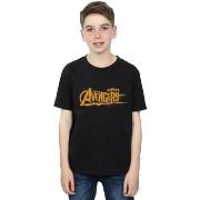 T-shirt enfant Marvel Avengers Infinity War Orange Logo